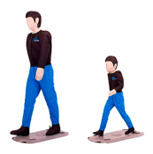 4activePS - Pedestrian adult and child static dummy
